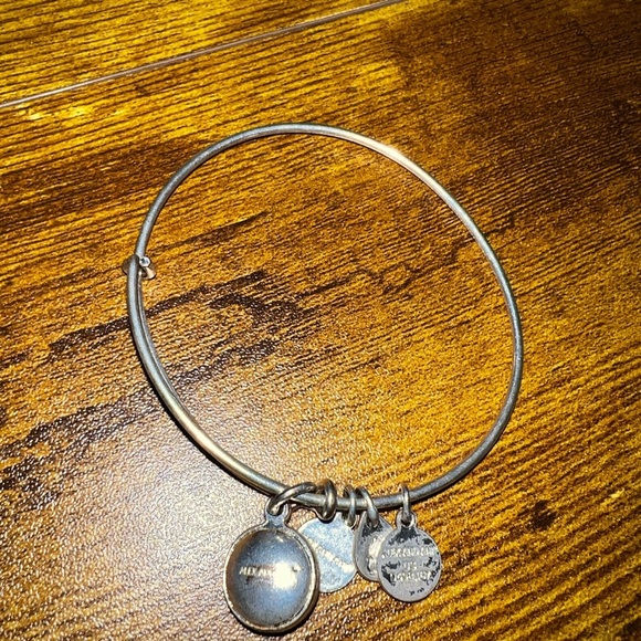 Authentic Alex & Ani Ruby Charm Bracelet in Silver - Picture 3 of 3